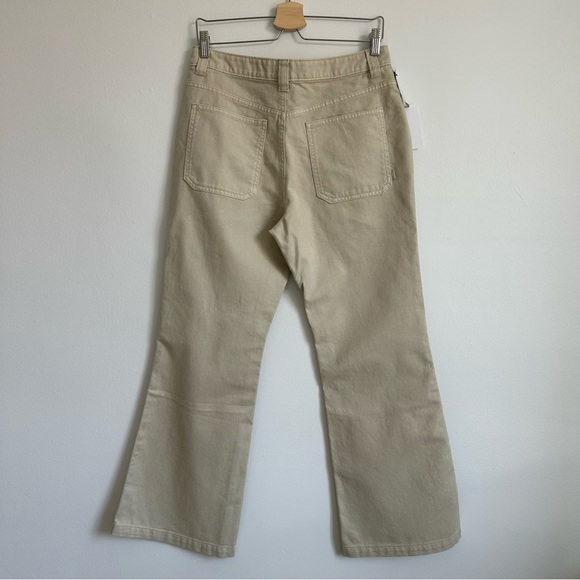 BNWT ARITZIA TNA Campbell Pant - High-Waisted Twill Pants, Size 10 - Picture 4 of 8